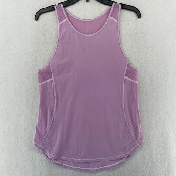 Lululemon Tank Top Women's Lavender  Sculpt Mesh Sleeveless Pullover Activewear - Picture 1 of 12